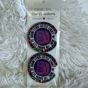🫟 2/$15 Colorful Gas Light Car Coasters